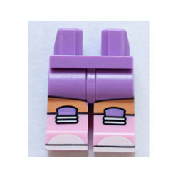 Hips and Legs with Straps, Stripes, Medium Lavender Knees and Bright Pink Boots Pattern: {умерено лавандулов}