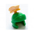 Minifigure, Headgear Helmet Roman Soldier with Broom Plume: {ярко зелен}