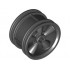 Wheel 30.4mm D. x 20mm with No Pin Holes and 5 Large Spokes: {черен}