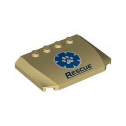 PLATE 4X6X2/3, NO. 3: {тухлено жълт}