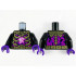 Torso Gold Armor and Ribs, Magenta, Dark Purple and White Energy Pattern / Black Arms / Dark Purple Hands: {черен}