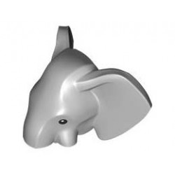 ELEPHANT NO. 7, HEAD, NO. 1: {умерено каменно сив}