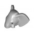 ELEPHANT NO. 7, HEAD, NO. 1: {умерено каменно сив}