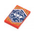 Tile 2 x 3 with White Stern Eyes and Clouds on Dark Blue Background with Gold Trim Pattern (Ninjago Stealth Banner): {ярко червен}