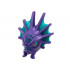 Minifigure, Head, Modified Fish Monster, Large Fin Ears, Dark Turquoise Scales and Webbing Pattern: {светло виолетов}
