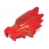 Dragon Head (Ninjago) Jaw Upper with Gold Eyes, Scales, and Markings Pattern: {ярко червен}