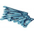 Cloth Wing Dragon Left, Medium Azure and Tattered with Dark Blue Veins Pattern: {бял}