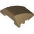 Wedge 4 x 3 Triple Curved No Studs: {пясъчно жълт}