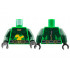 Torso Dark Green Armor, Gold Buckle, Bright Light Orange Bars Pattern / Dark Green Arms / Black Hands: {тъмно зелен}