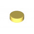 Плоска плочка 1X1, кръгла : {студено жълт}