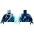 Torso White, Metallic Light Blue, Dark Azure Wave Pattern / Trans-Light Blue Arm Left / Dark Blue Arm Right / Light Aqua Hand Left / Dark Blue Hand Right : {земно син}