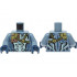 Torso Gold and Copper Chains and Scales over Light Aqua Chest, Black and Dark Blue Markings Pattern / Sand Blue Arms / Dark Blue Hands : {пясъчно син}