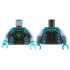 Torso Medium Azure Shoulders and Arrow, Lime Triangle and Trim, Sand Blue Side Panels Pattern / Sand Blue Arms / Medium Azure Hands : {титаниево метален}