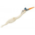 Dinosaur Body Quetzalcoatlus, 8 Studs, 2 Ratchet Joints with Orange Beak and Dark Bluish Gray Markings Pattern: {бял}