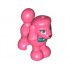 DOG, POODLE, W/ 1.5 HOLE, NO. 6: {пъстро коралов}