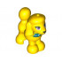 DOG, POODLE, W/ 1.5 HOLE, NO. 7: {ярко жълт}