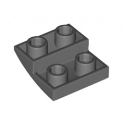 Тухличка 2X2X2/3 инверсна дъга: {тъмно каменно сив}