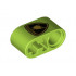 Technic, Liftarm 1 x 2 Thick with Pin Hole and Axle Hole with Lamborghini Bull Logo Pattern: {ярко жълто-зелен}