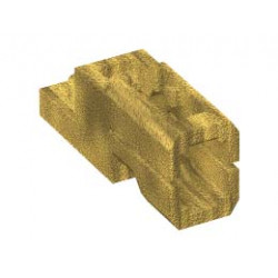 PLATE 1X2, W/ SHOOTER, NO. 1: {топло златист}