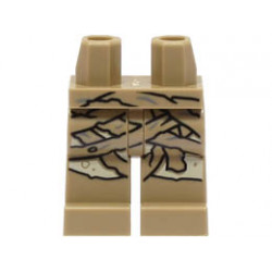 Hips and Legs with Tan Knees and Mummy Wrapping Bandage Pattern: {пясъчно жълт}