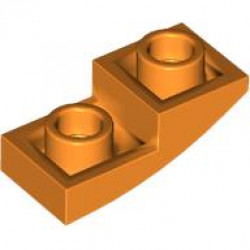 PLATE, W/ HALF BOW, INV. 1X2X2/3: {ярко оранжев}
