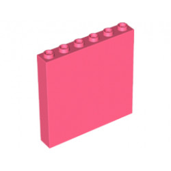 Стенен елемент 1x6x5 гладък: {пъстро коралов}