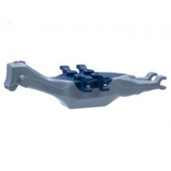 Dinosaur Body Pteranodon, 4 Studs, 6 Clips with Glued Dark Blue Top: {пясъчно син}