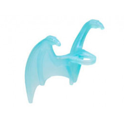 Minifigure Wings Dragon with Top Talons: {прозрачен светло син опал}
