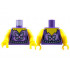 Torso Female Yellow Neck, Metallic Light Blue and Medium Lavender Butterfly, Sparkles, Pearl Belt Pattern / Yellow Arms / Yellow Hands : {светло виолетов}