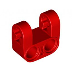 TECHNIC CROSS BLOCK, FORK 2X2: {ярко червен}