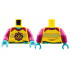 Torso Medium Azure Neck, Magenta Collar, Leopard Logo Pattern / Magenta Arms / Medium Azure Hands: {ярко жълт}