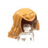 Minifigure, Hair Female Long Wavy with Dark Red Tiara Pattern (Scarlet Witch): {умерен нуга}