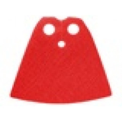 Minifigure Cape Cloth, Standard - Traditional Starched Fabric - 3.9cm Height: {ярко червен}