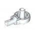 Technic, Rotation Joint Ball Loop with Two Perpendicular Pins with Friction : {бял}