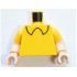 Torso Black Shirt Collar Pattern / Light Nougat Arms with Molded Yellow Short Sleeves Pattern / Light Nougat Hands: {ярко жълт}