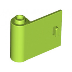 Лява врата с панта-пъпка 1X3X2 : {ярко жълто-зелен}