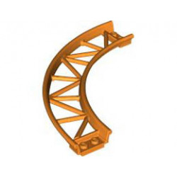 Релса 13X13, 1/4 кръг, с 3,2 вал: {ярко оранжев}