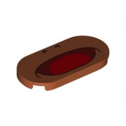 TILE 2X4, CIRCLE, NO. 10: {тъмно оранжев}