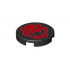 FLAT TILE 2X2, ROUND, NO. 1220: {черен}