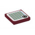 FLAT TILE 2X2, W/ STICKER NO. 122: {нов тъмно червен}