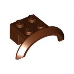 Тухличка 2X4X1 с преграда No. 2 </small>: {червеникаво-кафяв}