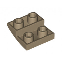 Тухличка 2X2X2/3 инверсна дъга: {пясъчно жълт}