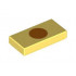 FLAT TILE 1X2, NO. 338: {студено жълт}