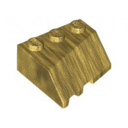 Дясна покривна плочка TILE 3X3, град. 45/18/45: {топло златист}