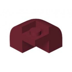 Тухличка с дъга 2X2X1 1/3: {нов тъмно червен}