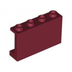 Стенен елемент 1X4X2: {нов тъмно червен}
