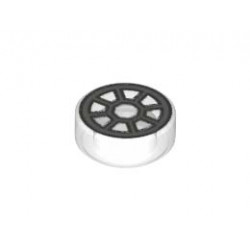 FLAT TILE 1X1, ROUND, NO. 173: {прозрачен}