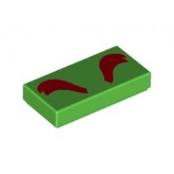 FLAT TILE 1X2, NO. 339: {ярко зелен}