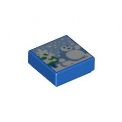 FLAT TILE 1X1, NO. 260: {ярко син}