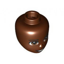 MINI DOLL, HEAD, NO. 281: {червеникаво-кафяв}